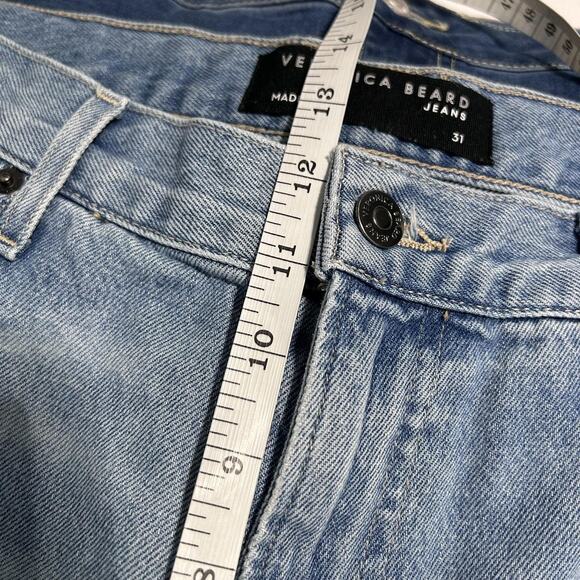 Veronica Beard Jeans Womens 31 Dylan Full Length Straight High Rise Sunset Pier - Picture 7 of 13